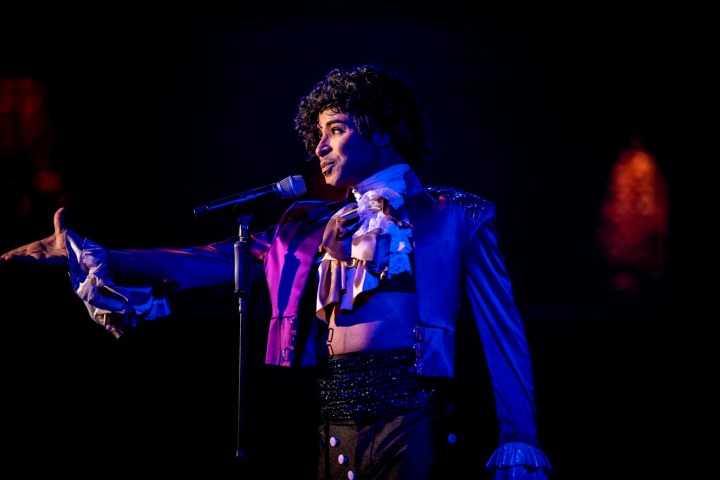 a man standing on a stage