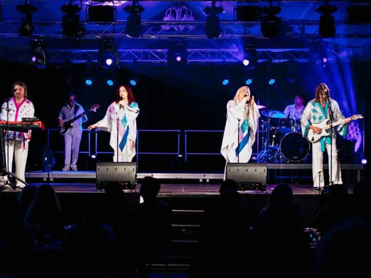 a group of people on a stage