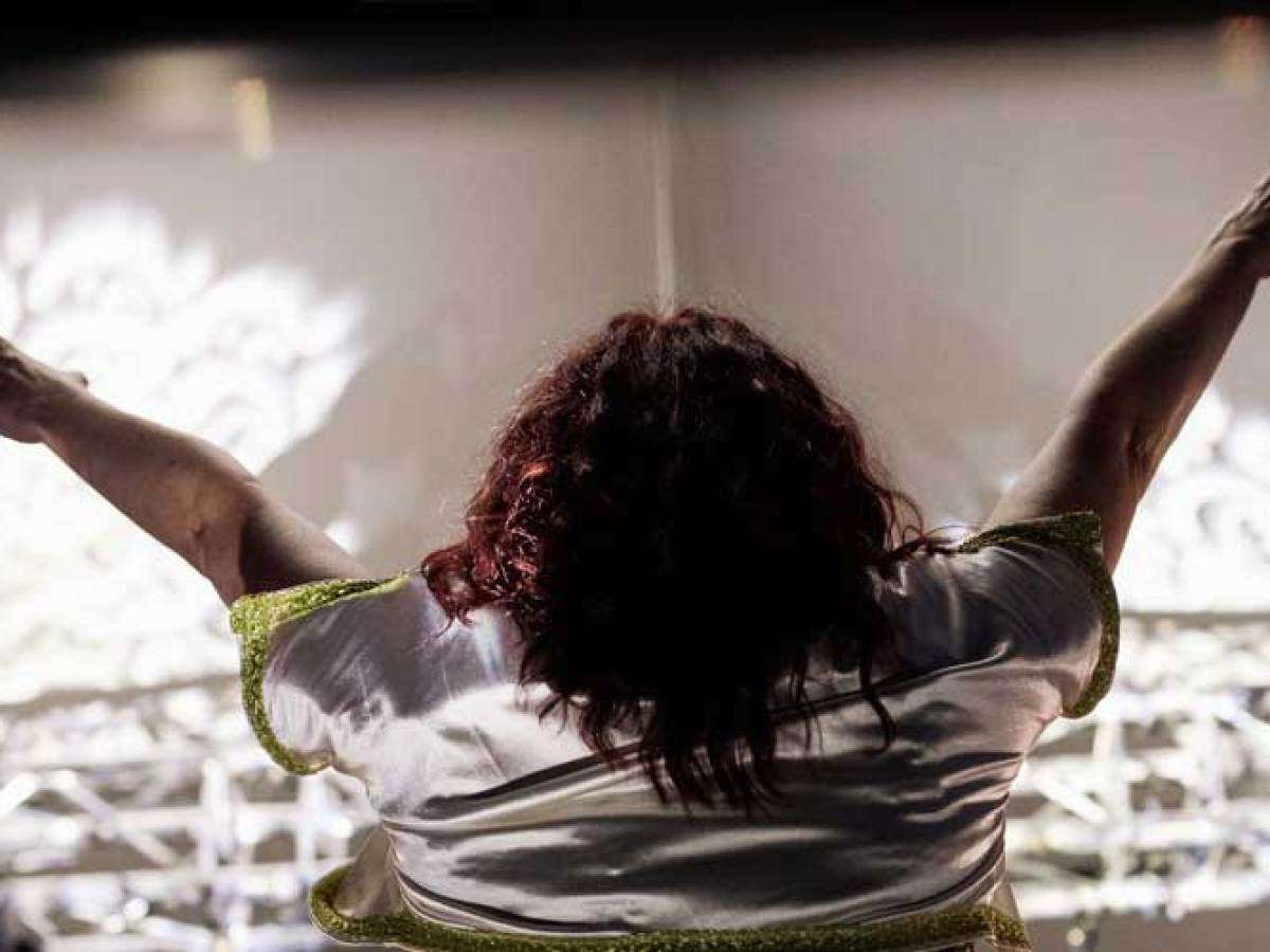 a person holding a bird