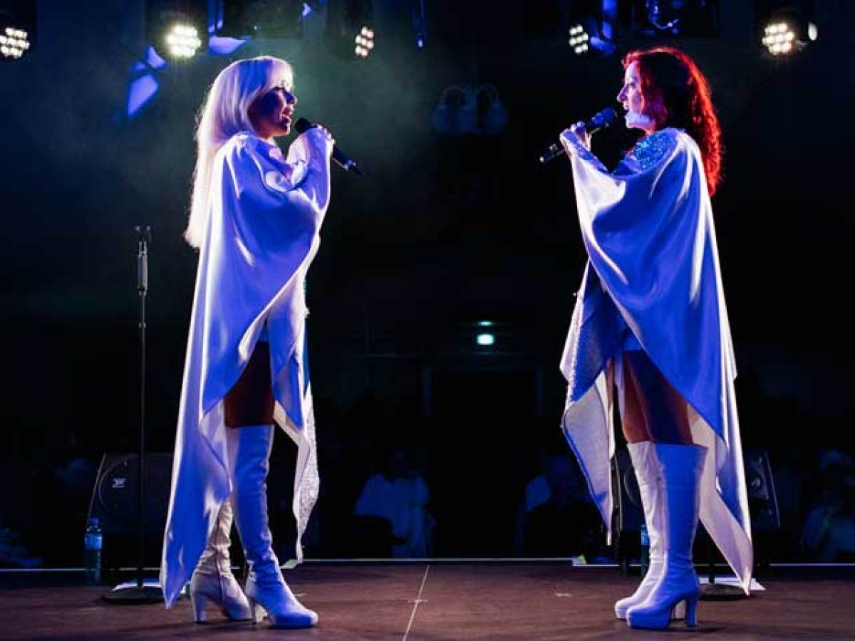 a man standing on a stage