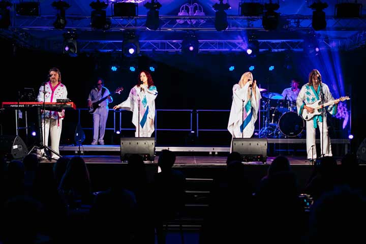 a group of people on a stage